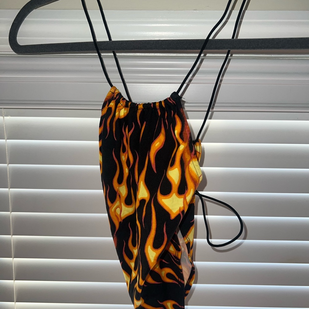 Flame halter top